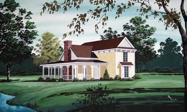 image of country house plan 8632
