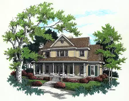 image of 2 story country house plan 4408