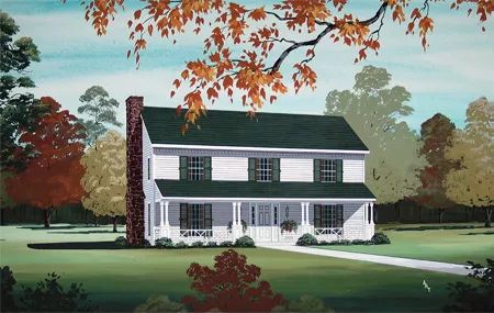 image of 2 story cottage house plan 8634