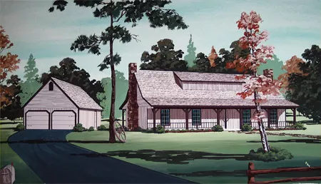 image of 1.5 story house plan 8647