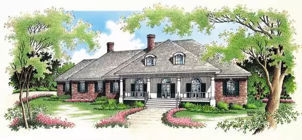 image of colonial house plan 4829