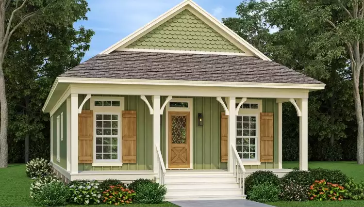 image of tiny country house plan 4289