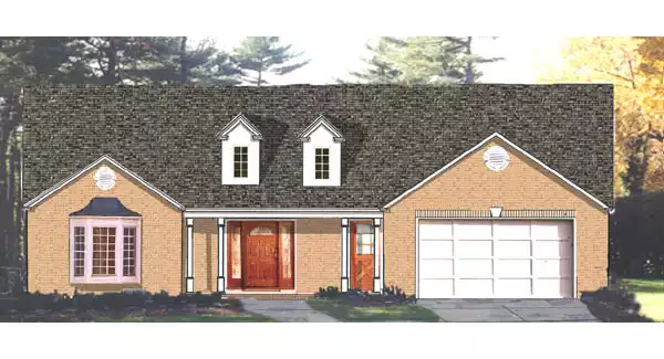 image of colonial house plan 5810