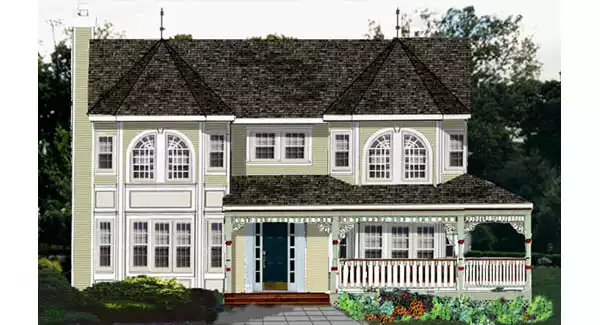 image of victorian house plan 5809