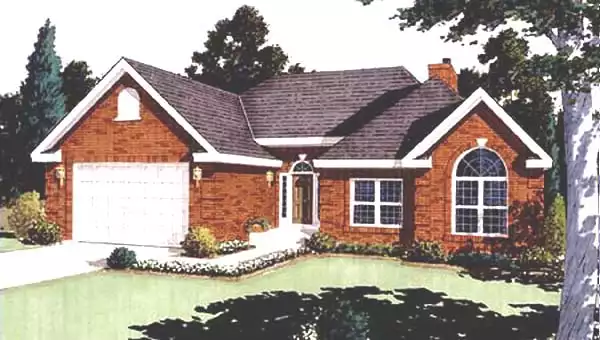 image of colonial house plan 5627