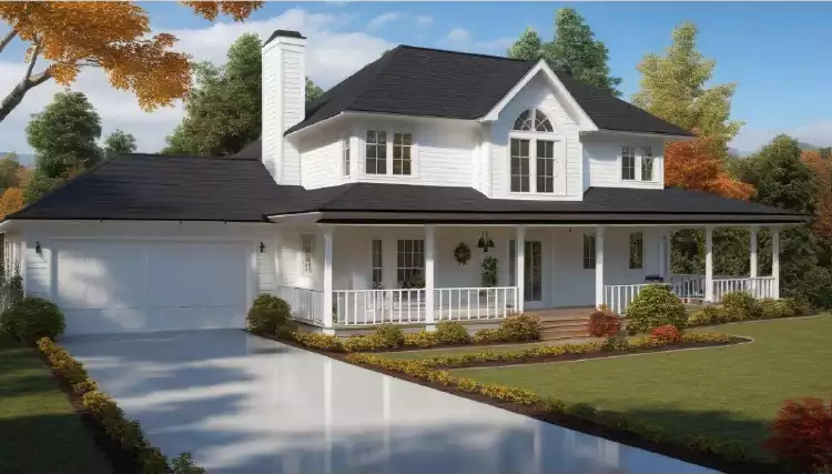 image of small farmhouse plan 5648