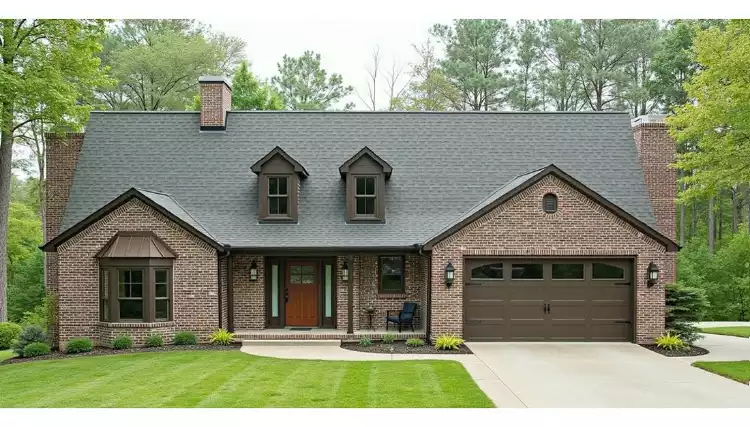 image of french country house plan 5811