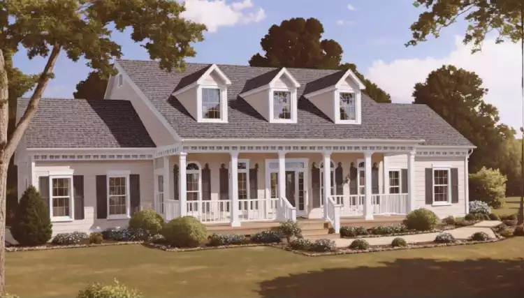 image of four bedroom house plan 6995