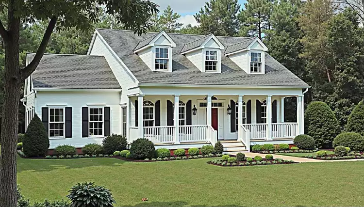 image of cape cod house plan 6998