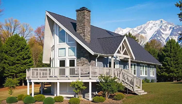 image of single story cottage house plan 8351