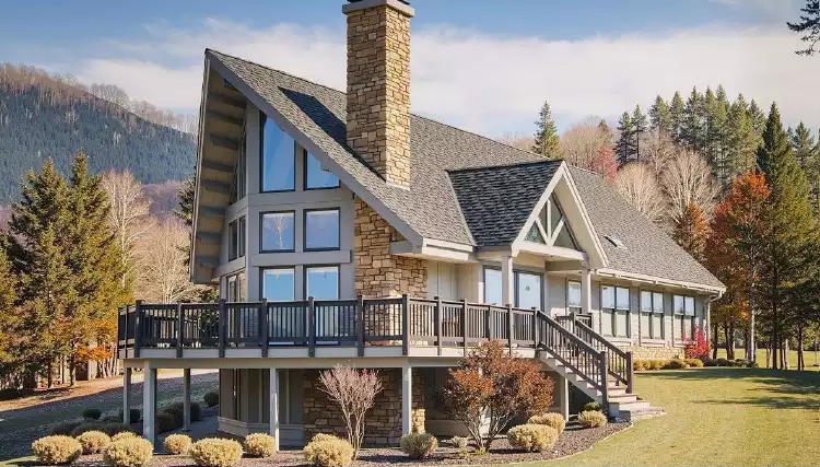 image of single story cottage house plan 8368