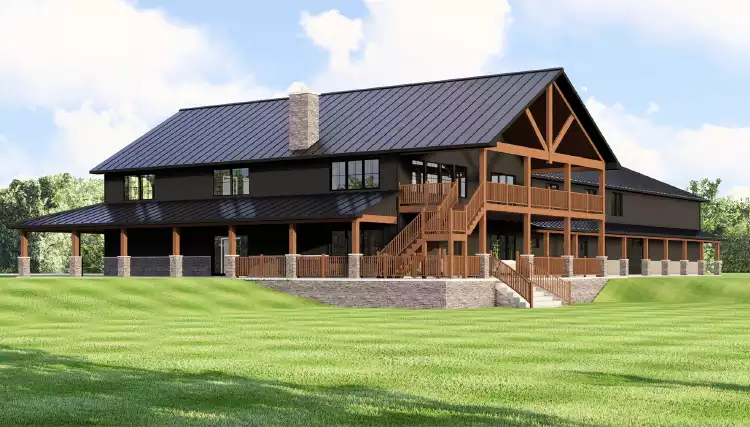 image of transitional house plan 10880