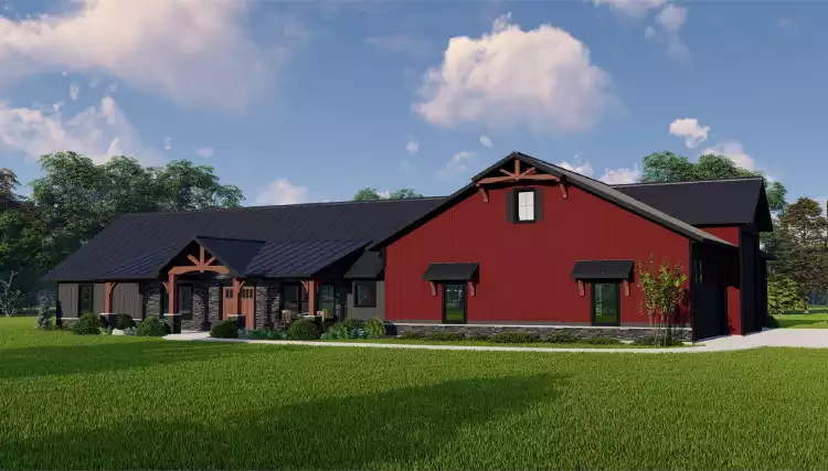 K.mKDU‼️ Stinesville | Barndominium Ranch Style House Plan 10934 - 10934