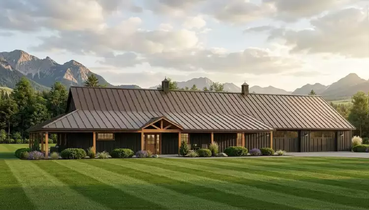 image of single story ranch house plan 11119