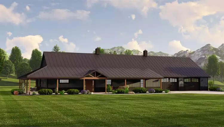 image of barndominium house plan 11119