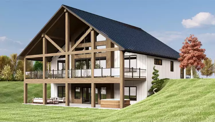 image of barndominium house plan 11166