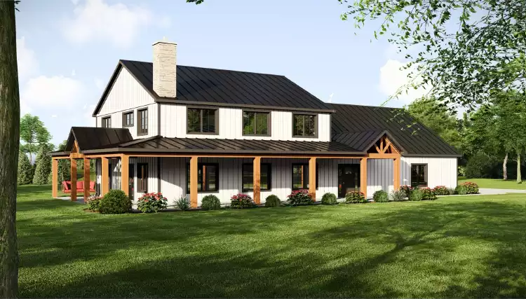 image of barndominium house plan 11167