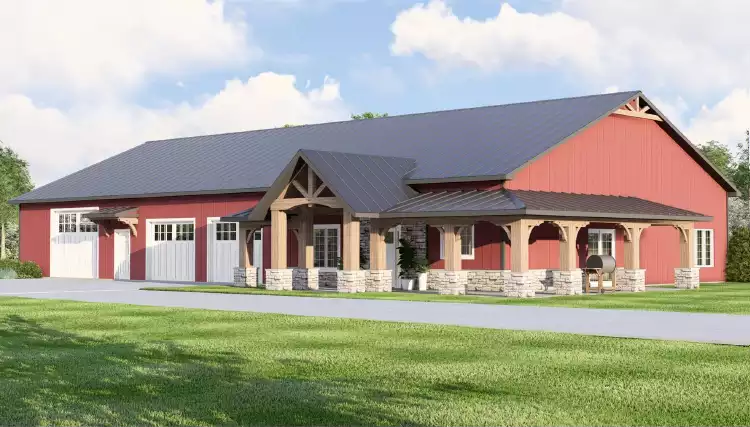 image of barndominium house plan 11168