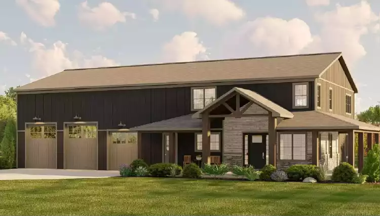 image of barndominium house plan 11243