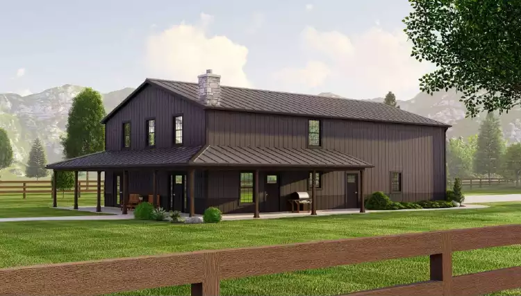 image of barndominium house plan 11267