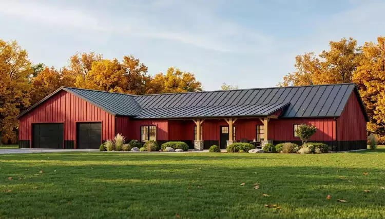 image of single story ranch house plan 11279