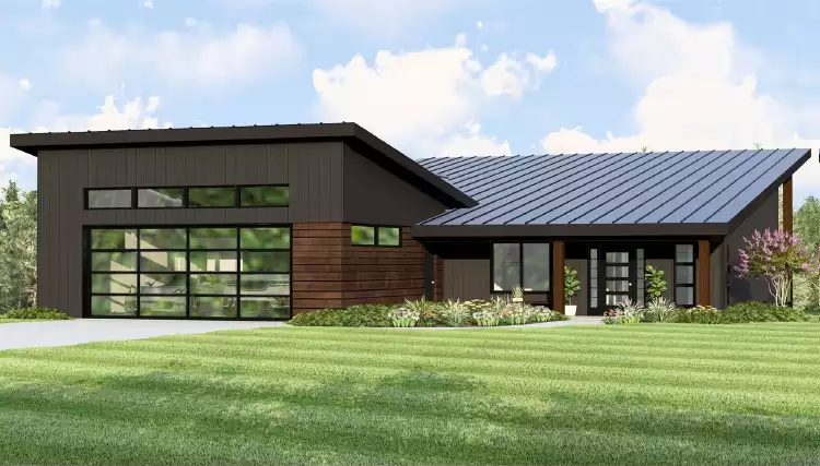 image of small modern house plan 11287