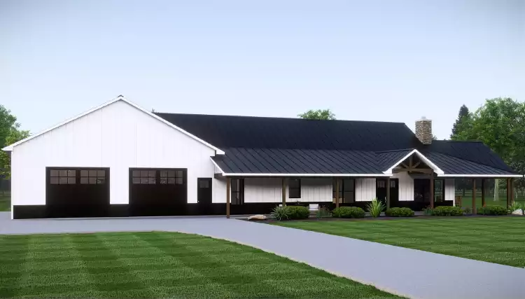 image of barndominium house plan 11445