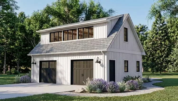 image of garage house plan 11484
