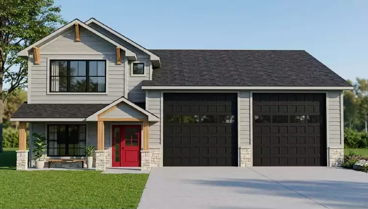 image of 2 bedroom house plan 11487