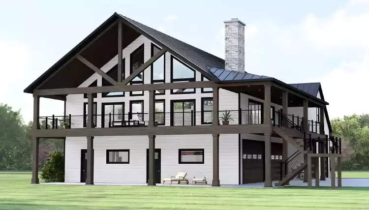 image of drive under house plan 11540