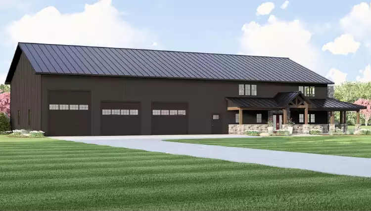 image of barndominium house plan 11605