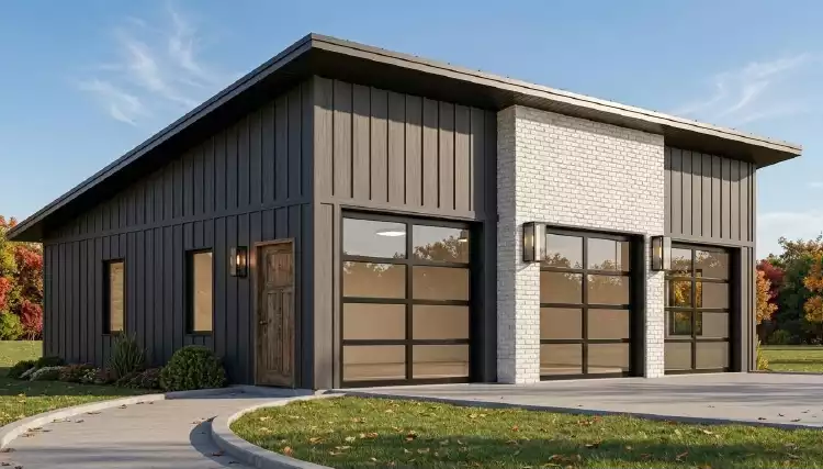 image of garage house plan 11861