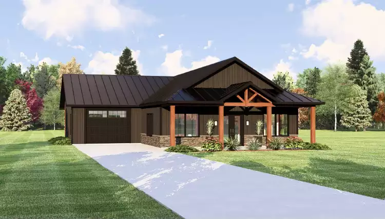 image of small ranch house plan 11899