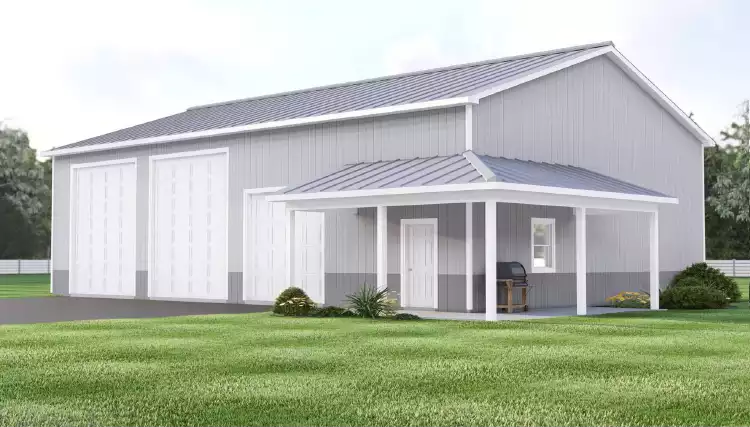 image of garage house plan 11900