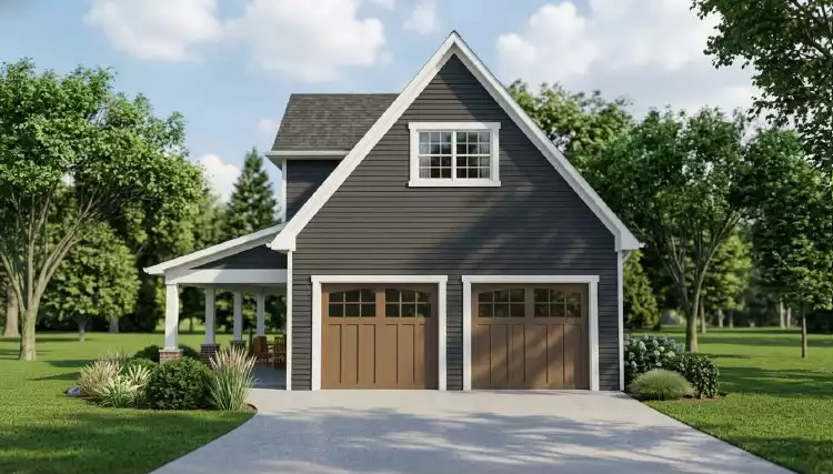 image of garage house plan 11965