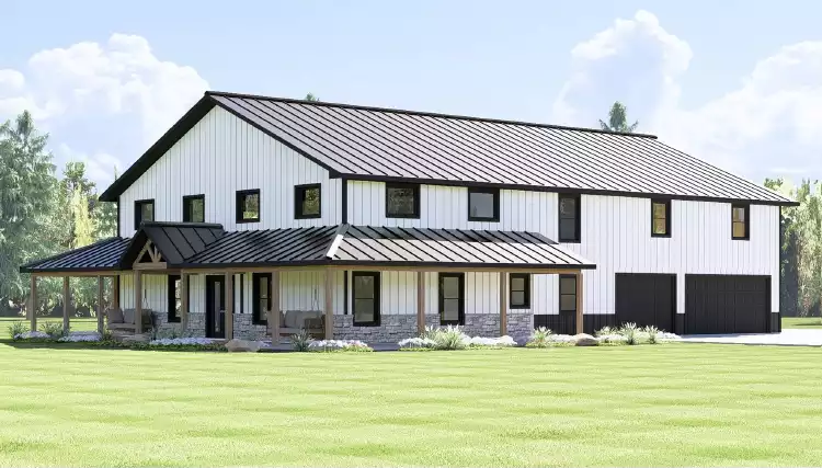 image of side entry garage house plan 12180