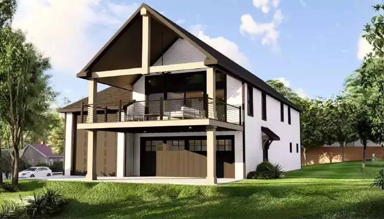 image of garage house plan 12196