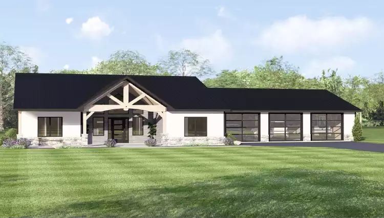image of contemporary house plan 12357