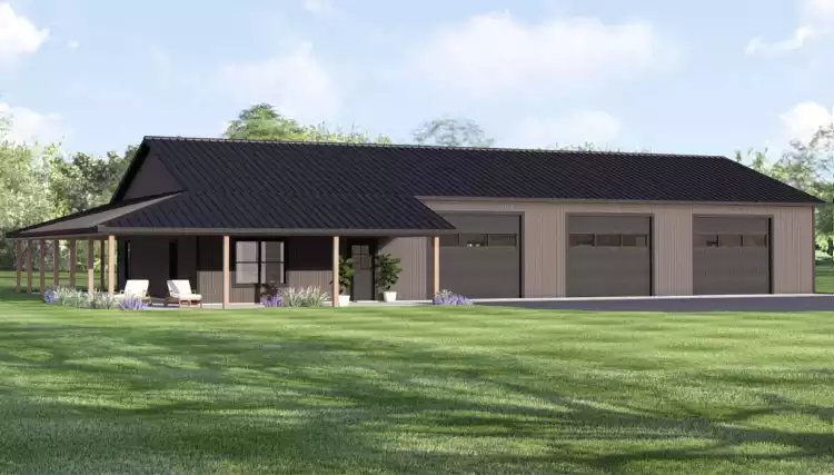 image of small ranch house plans with garage space plan 12461