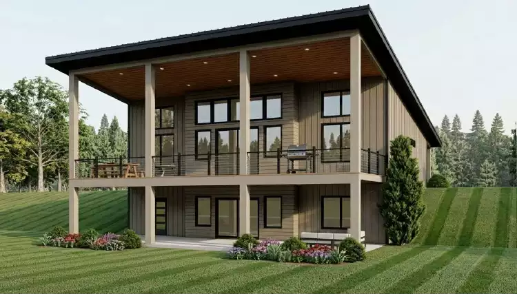 image of contemporary house plan 12516