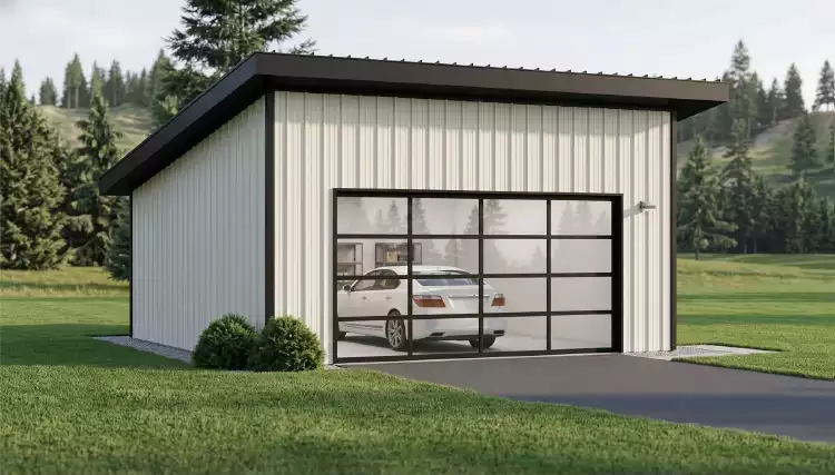 image of garage house plan 12737