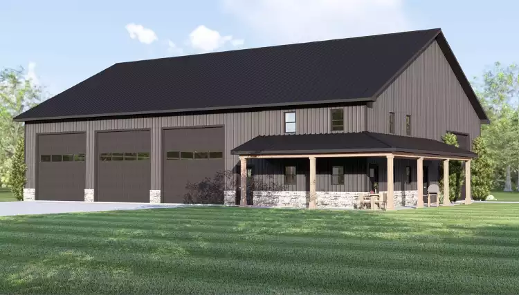 image of garage house plan 12741
