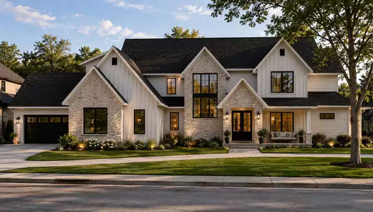 image of large farmhouse plan 12868