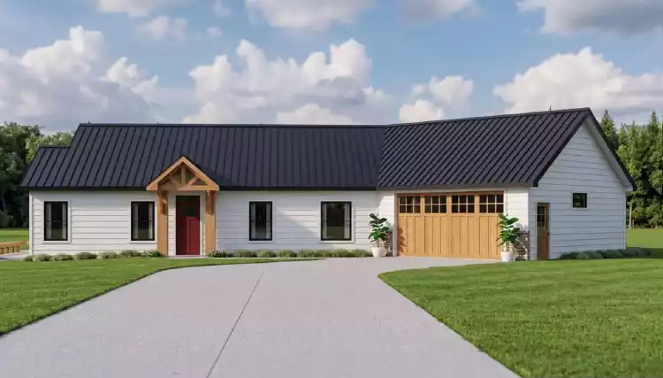 image of affordable farmhouse plan 12871