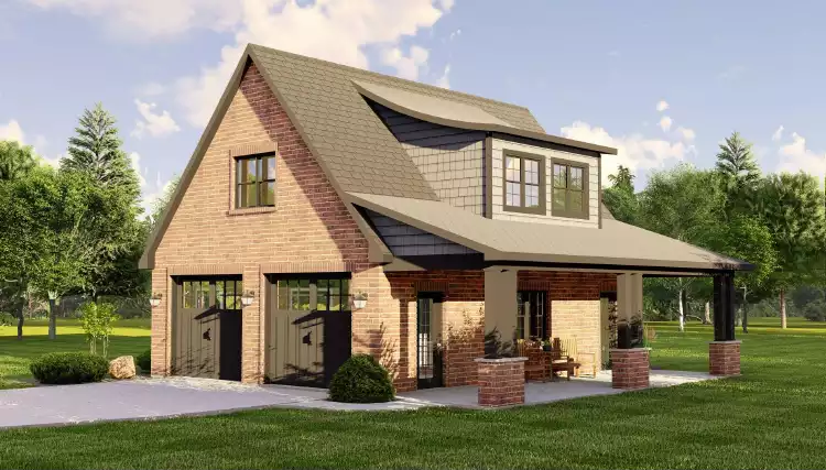 image of garage house plan 11447