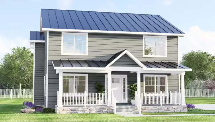 image of colonial house plan 11506