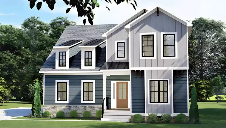 image of large cottage house plan 11096