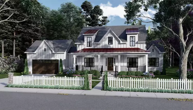 image of 1.5 story house plan 11158