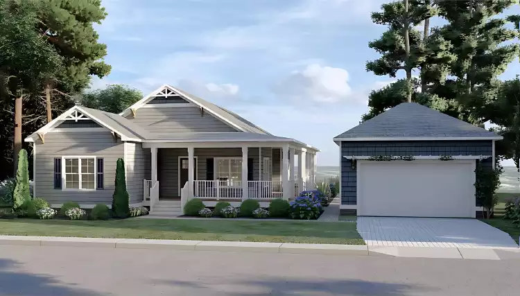 image of coastal beach house plan 11159