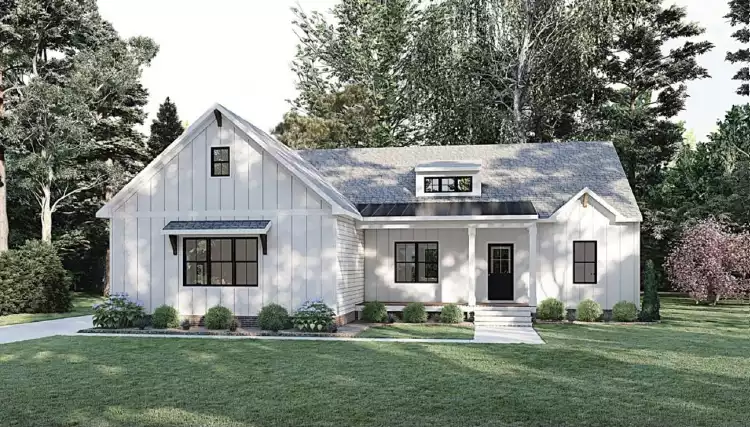 image of small modern farmhouse plan 11238